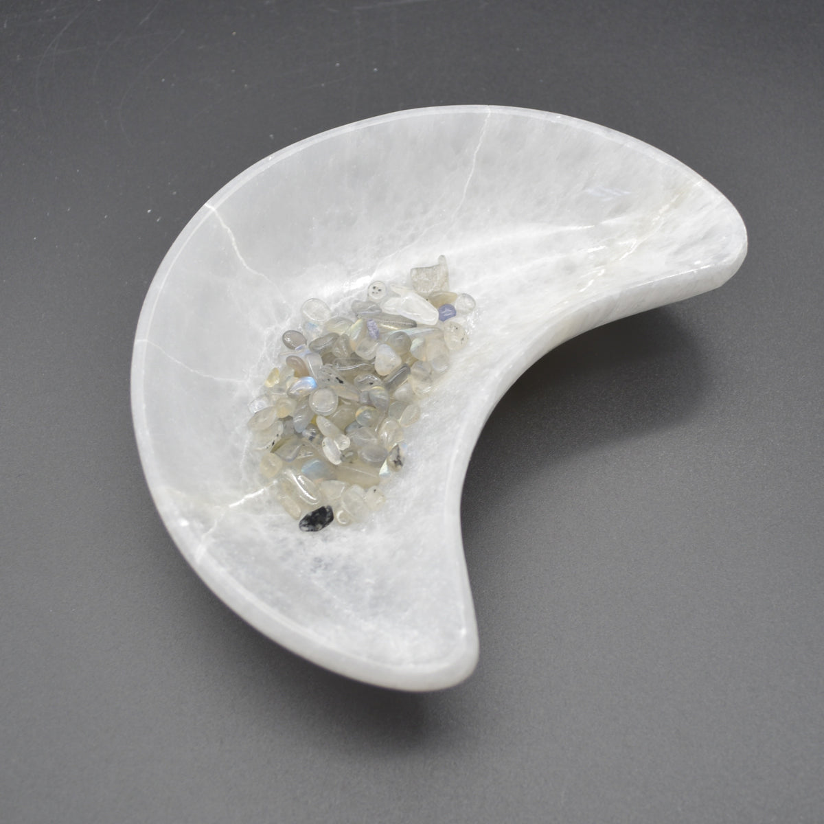 Selenite Moon Charging Bowl - 14.5cm - 1 Count