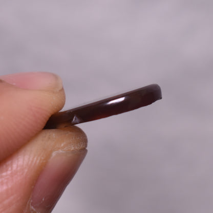Mexican Polished Fire Agate Freeform Cabochon - 5.4ct - #02