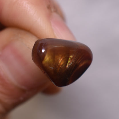 Mexican Polished Fire Agate Freeform Cabochon - 10.7ct - #03