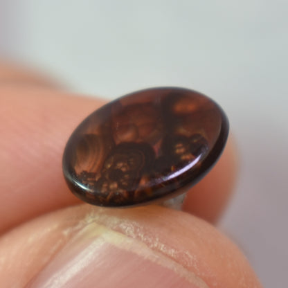 Mexican Polished Fire Agate Freeform Cabochon - 2.9ct - #13