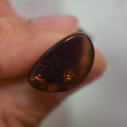 Mexican Polished Fire Agate Freeform Cabochon - 6.3ct - #15