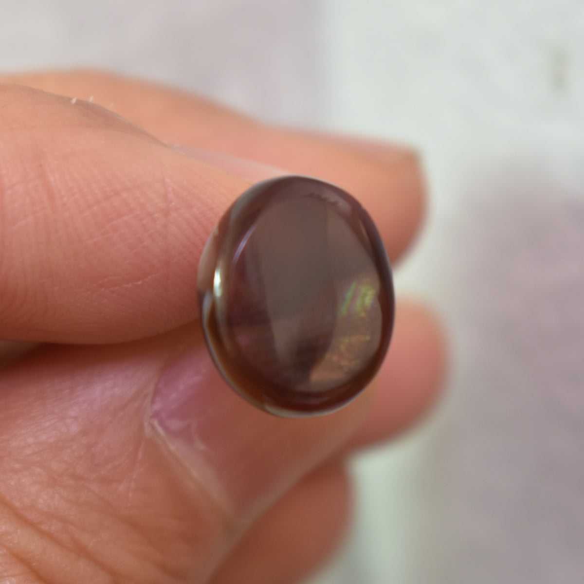 Mexican Polished Fire Agate Freeform Cabochon - 5.6ct - #16