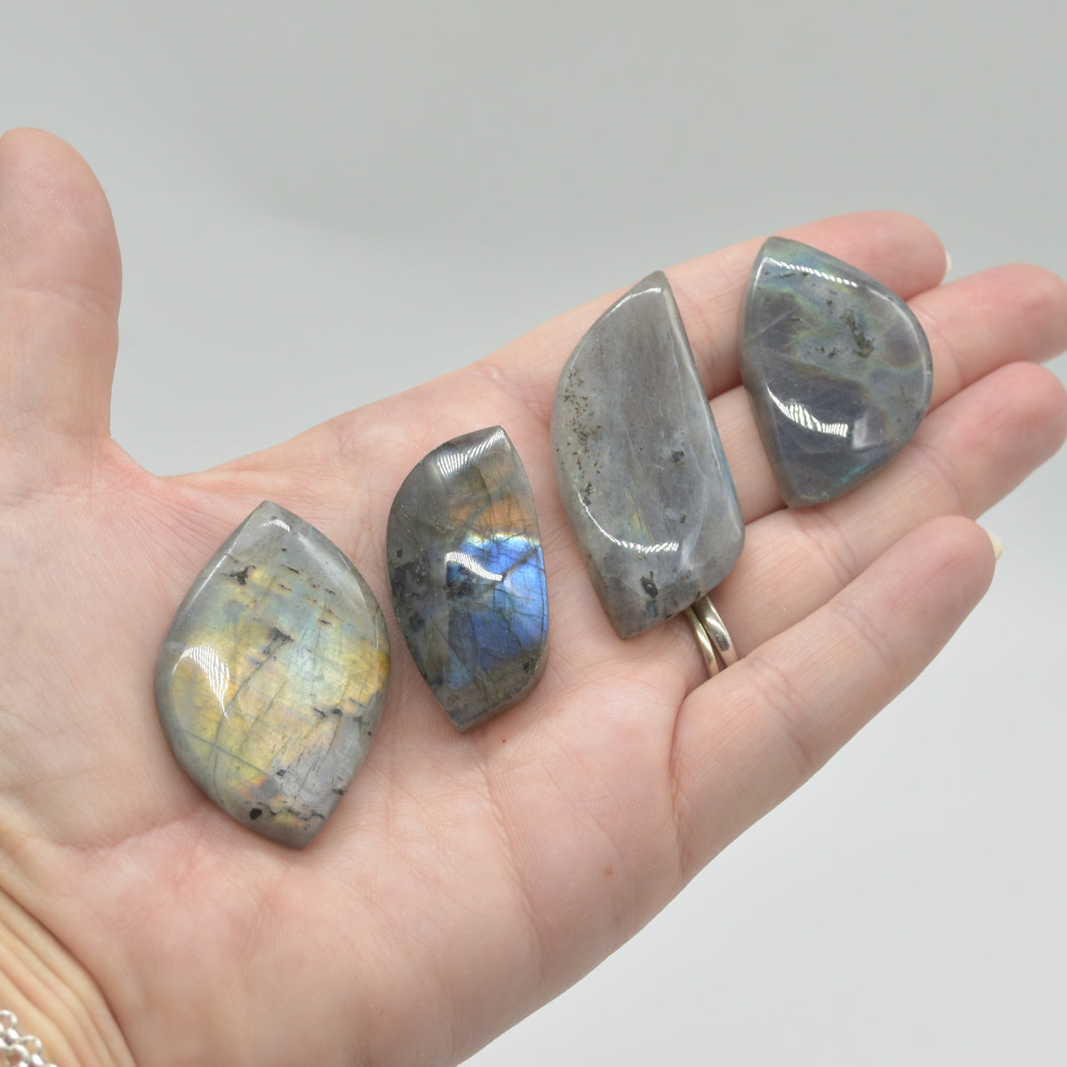 Labradorite Freeform Cabochon Pendant - 10 - 15 grams - 1 or 5 Count