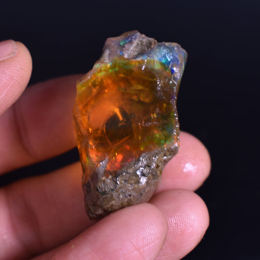 Ethiopian Crystal Opal Non Hydrophane Raw Specimen Rock - 95ct weight #02