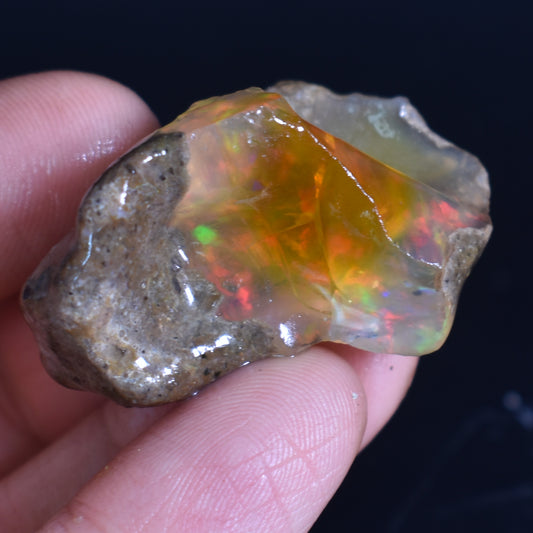 Ethiopian Crystal Opal Non Hydrophane Raw Specimen Rock - 67ct weight #04