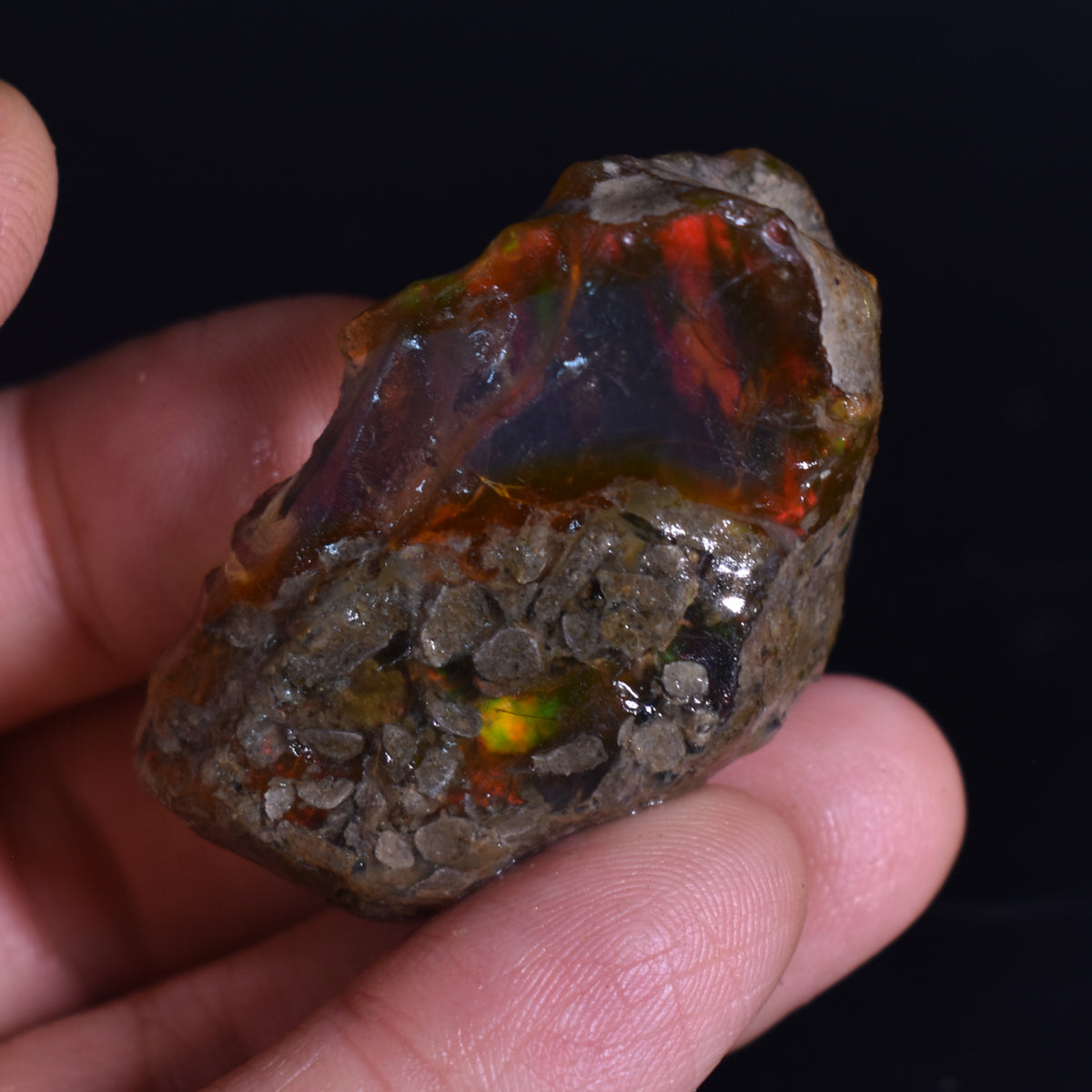 Ethiopian Crystal Opal Non Hydrophane Raw Specimen Rock - 115ct weight #05