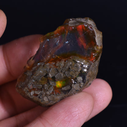 Ethiopian Crystal Opal Non Hydrophane Raw Specimen Rock - 115ct weight #05