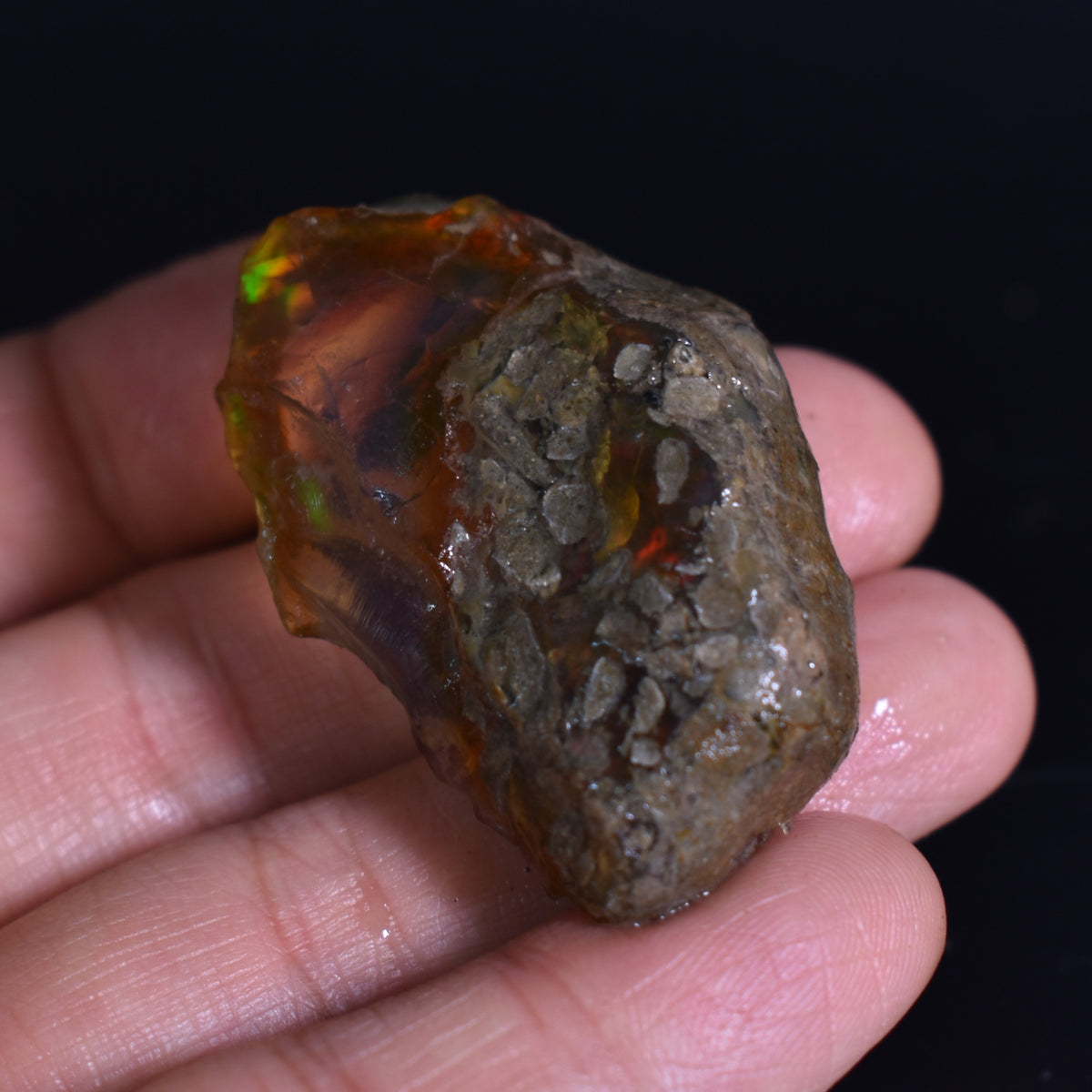 Ethiopian Crystal Opal Non Hydrophane Raw Specimen Rock - 115ct weight #05