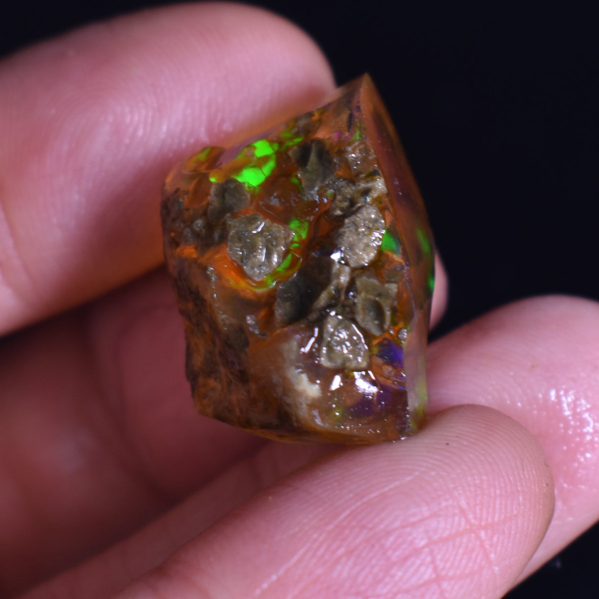 Ethiopian Crystal Opal Non Hydrophane Raw Specimen Rock - 32ct weight #07
