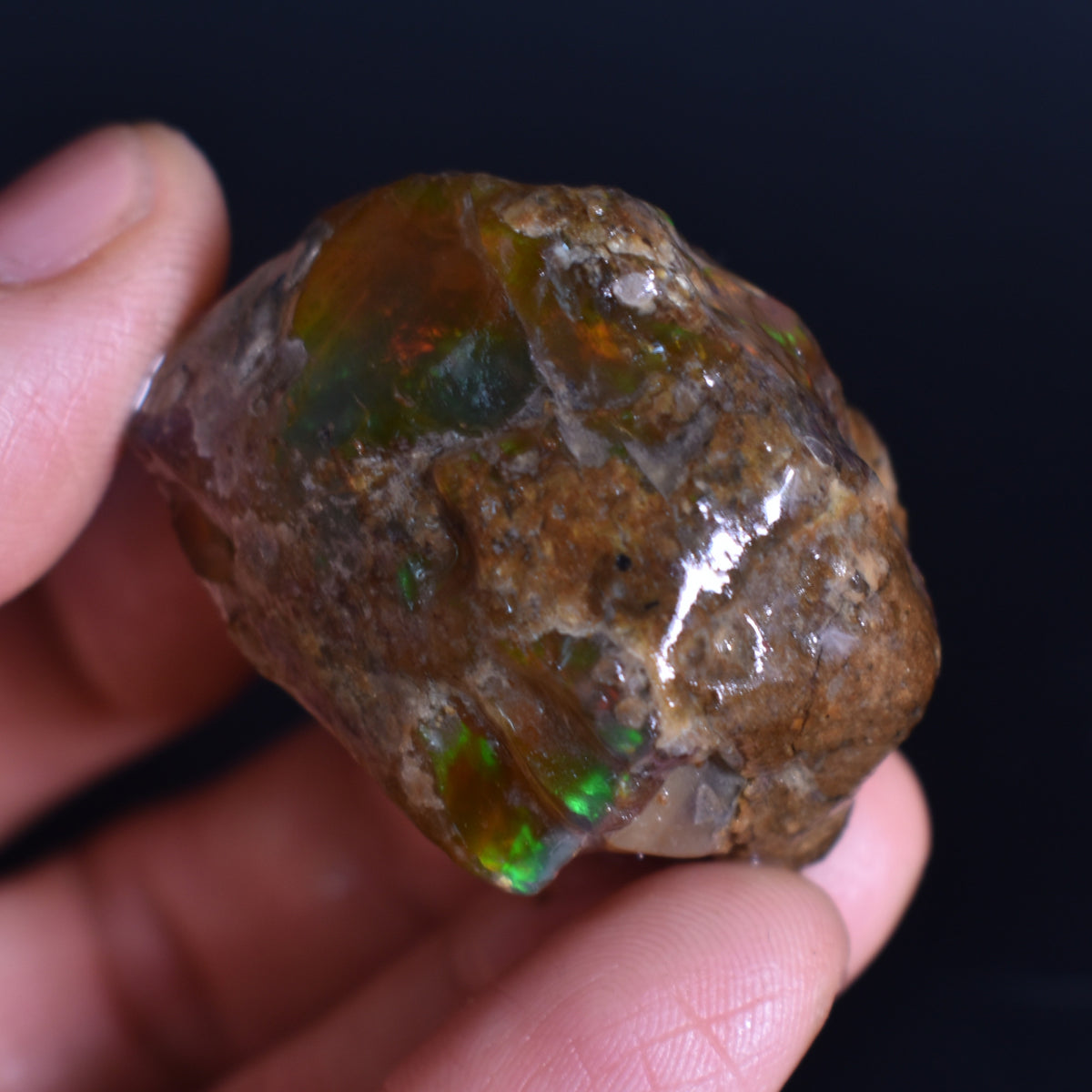 Ethiopian Crystal Opal Non Hydrophane Raw Specimen Rock - 216ct weight #10