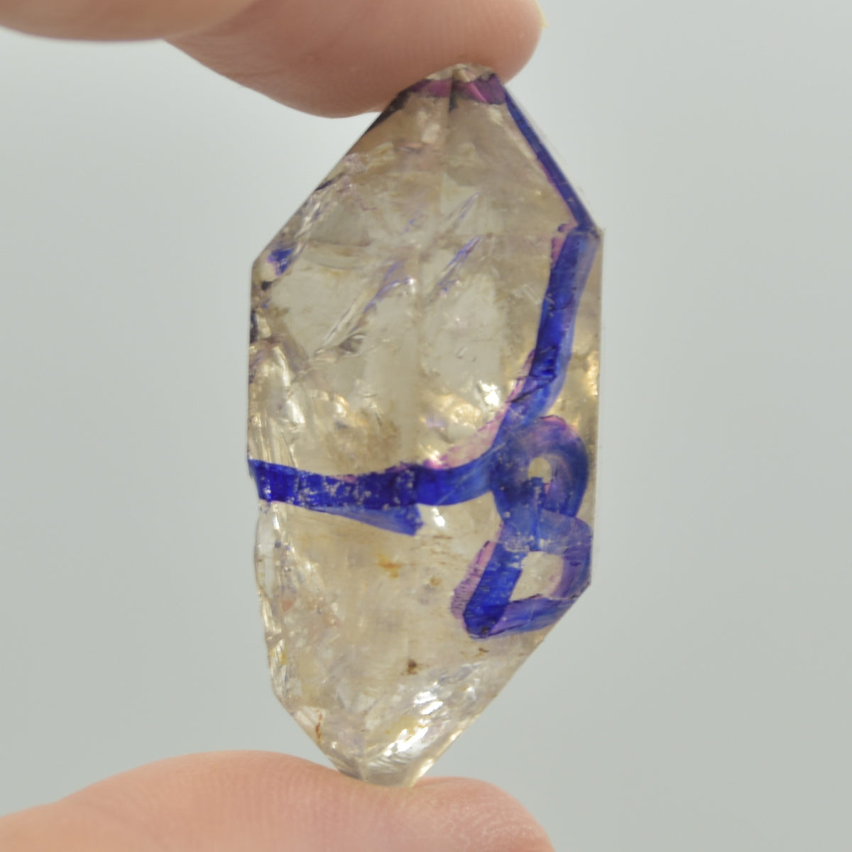 Fluid Inclusion / Enhydro Raw Quartz Point - 15.5 grams - 1 Count