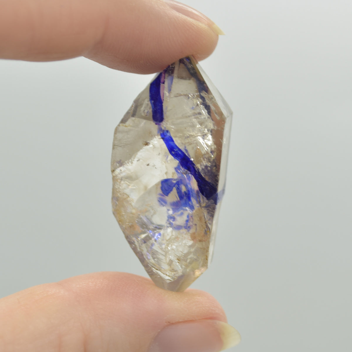 Fluid Inclusion / Enhydro Raw Quartz Point - 15.5 grams - 1 Count