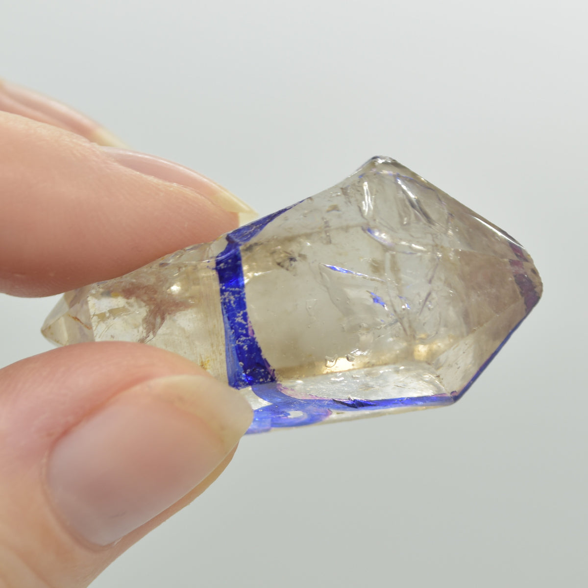 Fluid Inclusion / Enhydro Raw Quartz Point - 15.5 grams - 1 Count