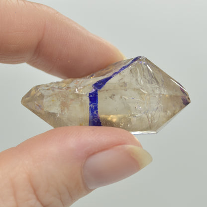 Fluid Inclusion / Enhydro Raw Quartz Point - 15.5 grams - 1 Count