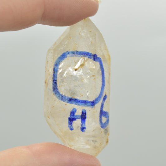 Fluid Inclusion / Enhydro Raw Quartz Point - 29 grams - 1 Count