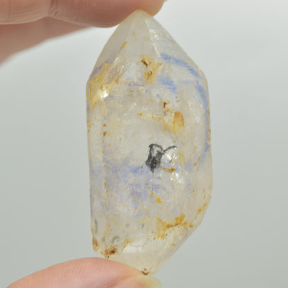 Fluid Inclusion / Enhydro Raw Quartz Point - 29 grams - 1 Count