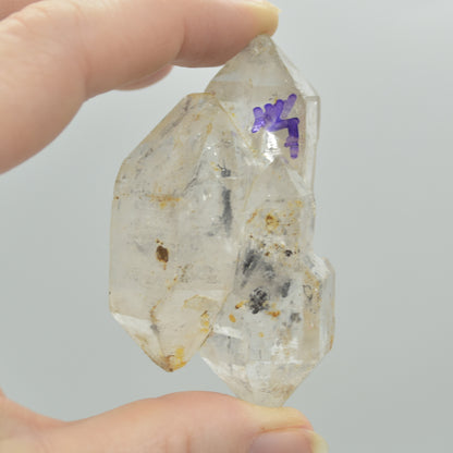 Fluid Inclusion / Enhydro Raw Quartz Point - 75 grams - 1 Count