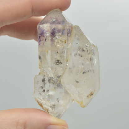Fluid Inclusion / Enhydro Raw Quartz Point - 75 grams - 1 Count