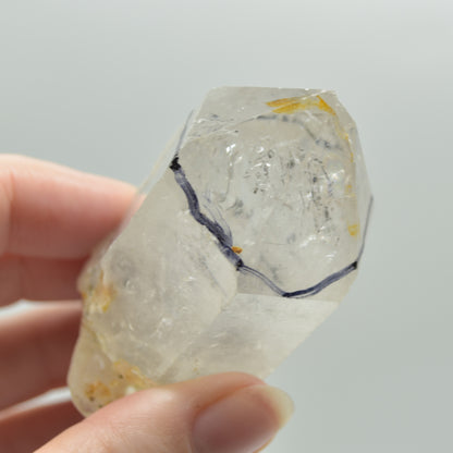 Fluid Inclusion / Enhydro Raw Quartz Point - 108 grams - 1 Count