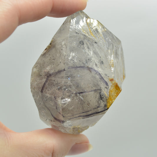 Fluid Inclusion / Enhydro Raw Quartz Point - 132 grams - 1 Count