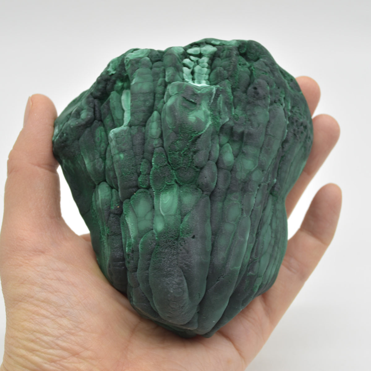 Yangchun Malachite Specimen - 719 grams - Botryoidal Malachite - Velvet Malachite - High Quality - #01