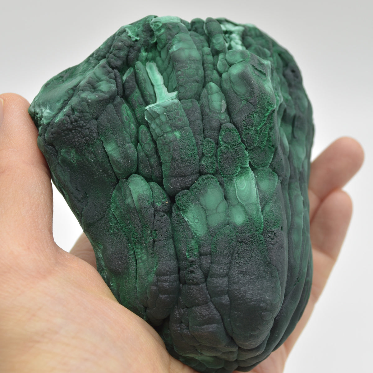 Yangchun Malachite Specimen - 719 grams - Botryoidal Malachite - Velvet Malachite - High Quality - #01