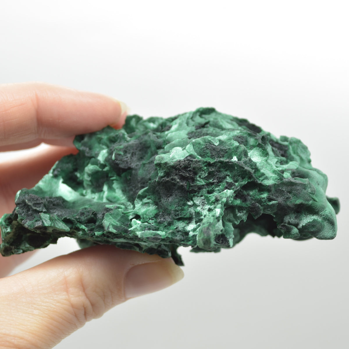 Raw Yangchun Malachite Specimen - Botryoidal Malachite - Velvet Malachite - Fibrous Malachite - 169 grams #08