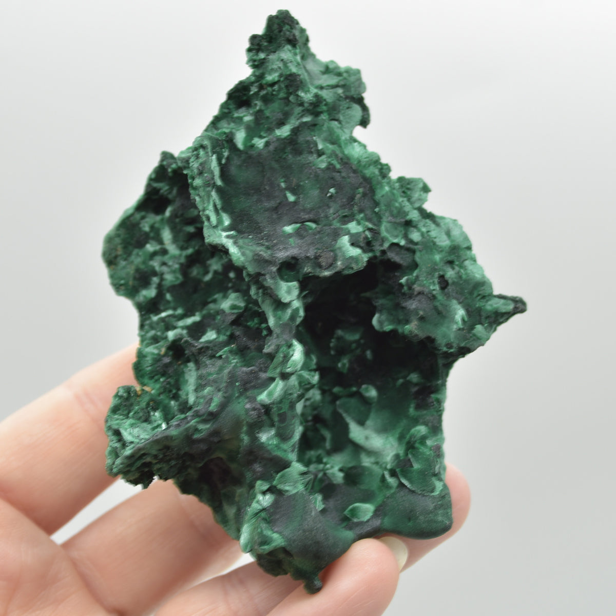 Raw Yangchun Malachite Specimen - Botryoidal Malachite - Velvet Malachite - Fibrous Malachite - 169 grams #08
