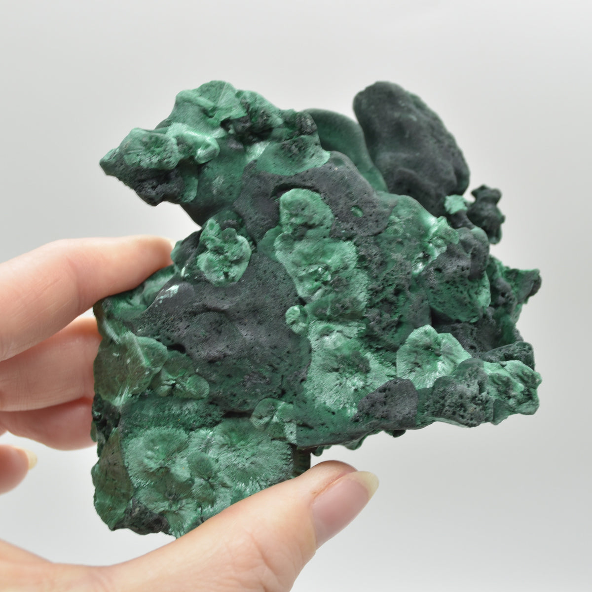 Raw Yangchun Malachite Specimen - Botryoidal Malachite - Velvet Malachite - Fibrous Malachite - 332 grams #09