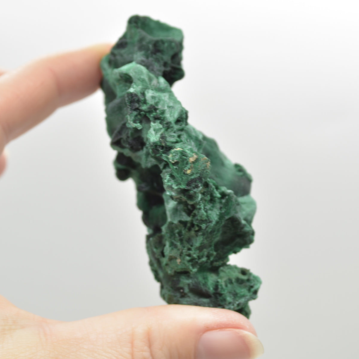 Raw Yangchun Malachite Specimen - Botryoidal Malachite - Velvet Malachite - Fibrous Malachite - 110 grams #14