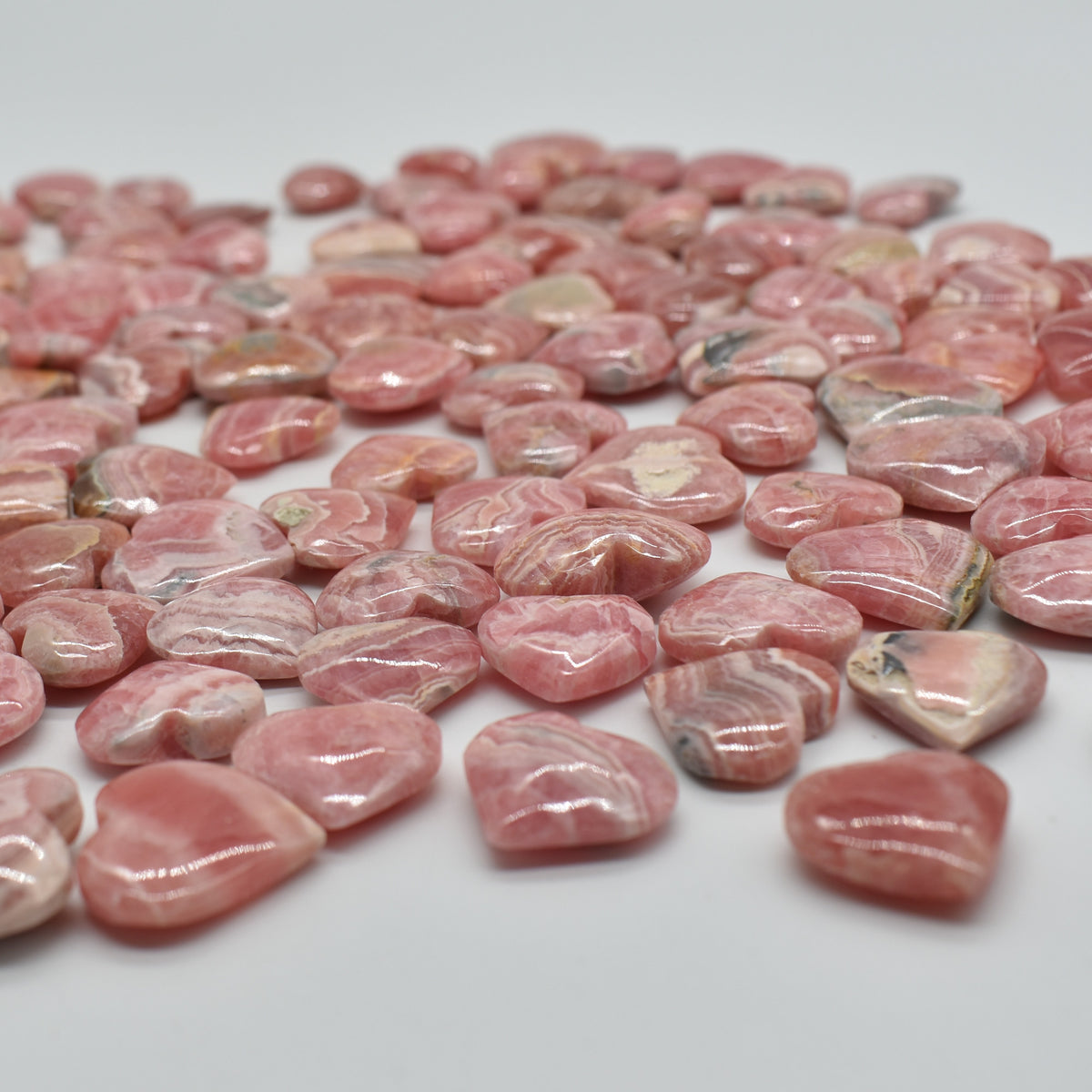 Rhodochrosite Crystal Heart from Argentina - 2cm - 2.5cm - 1, 3, 5 or 10 Count