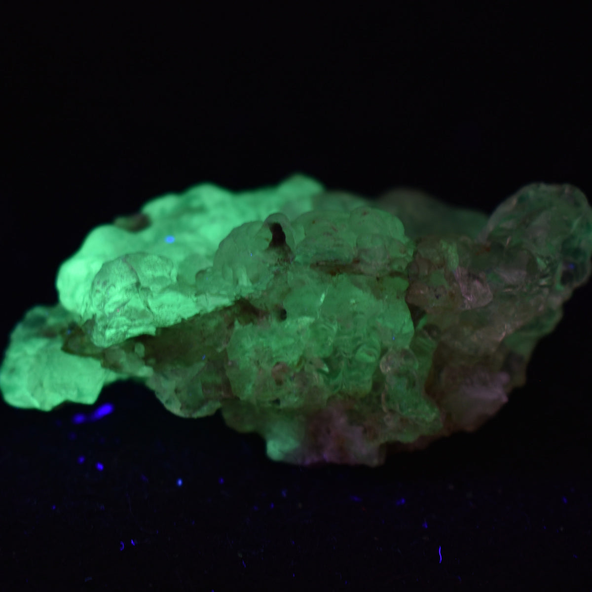 Large Mexican Hyalite Opal Collector Grade Specimen Stone - UV Reactive Fluorescent - 37 grams #30
