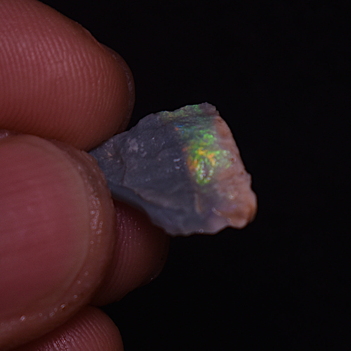 Lightning Ridge Raw Rough Semi-Black Opal Specimen from Australia, 3ct weight #16