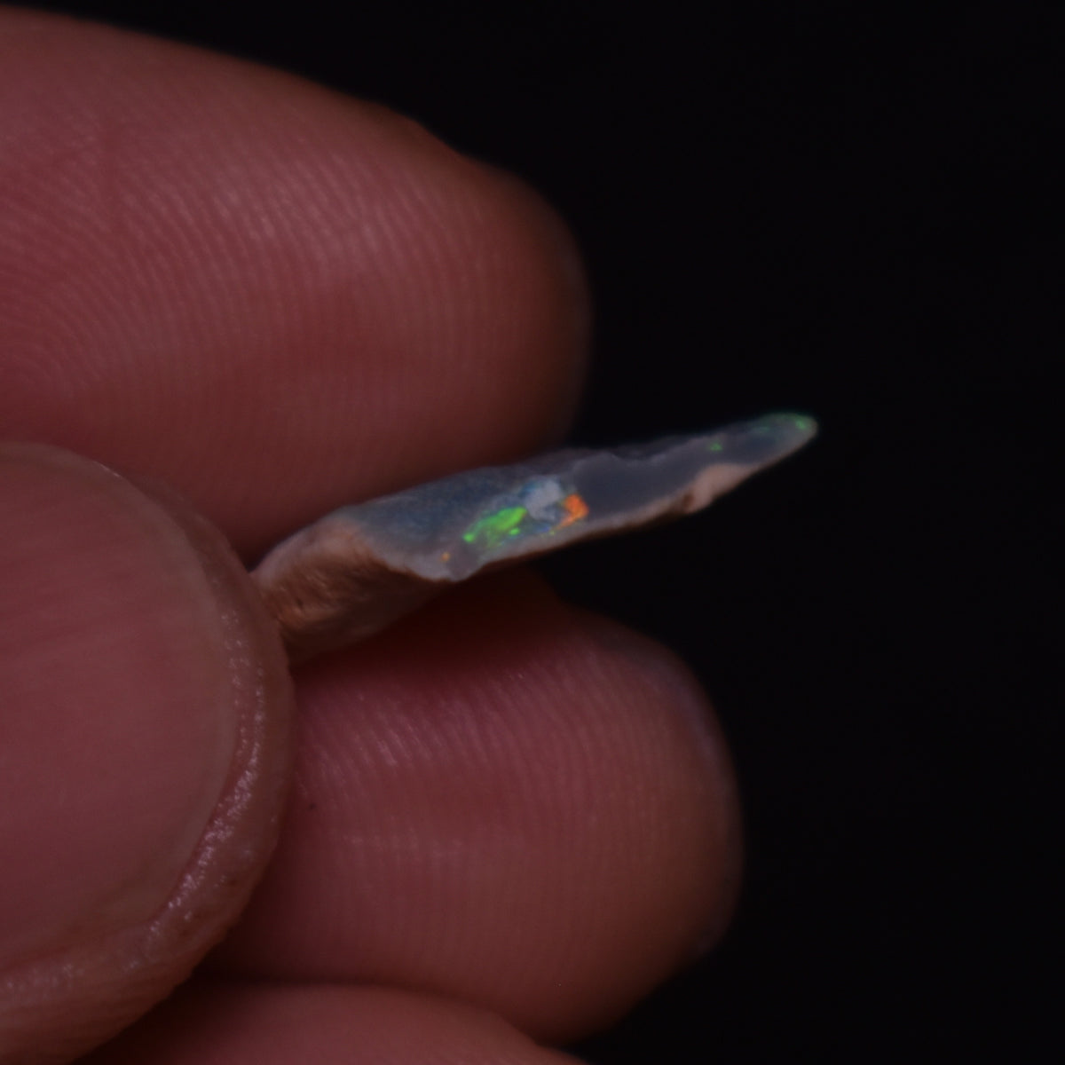 Lightning Ridge Raw Rough Semi-Black Opal Specimen from Australia, 3ct weight #16