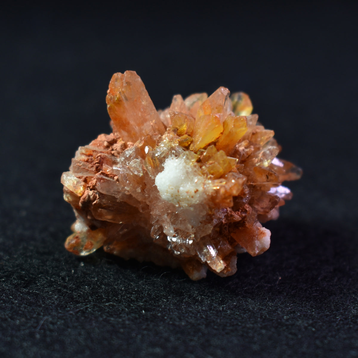 Creedite Crystal Cluster Specimen with Fluorite and Gearksutite from Navidad Mine, Durango Mexico - 15.4 grams #03