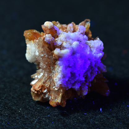 Creedite Crystal Cluster Specimen with Fluorite and Gearksutite from Navidad Mine, Durango Mexico - 15.4 grams #03