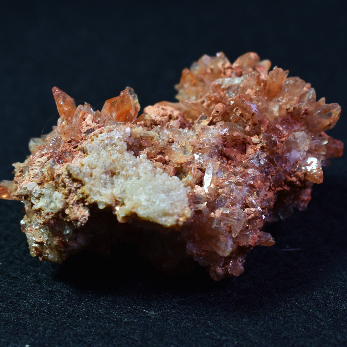 Creedite Crystal Cluster Specimen with Fluorite from Navidad Mine, Durango Mexico - 77 grams #06