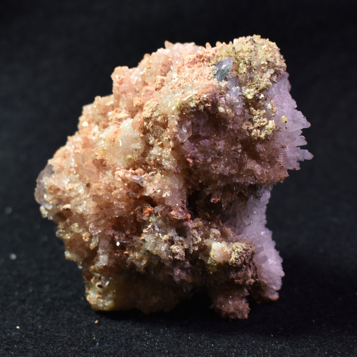 Large Creedite Crystal Cluster Specimen with Fluorite from Navidad Mine, Durango Mexico - 179 grams #34