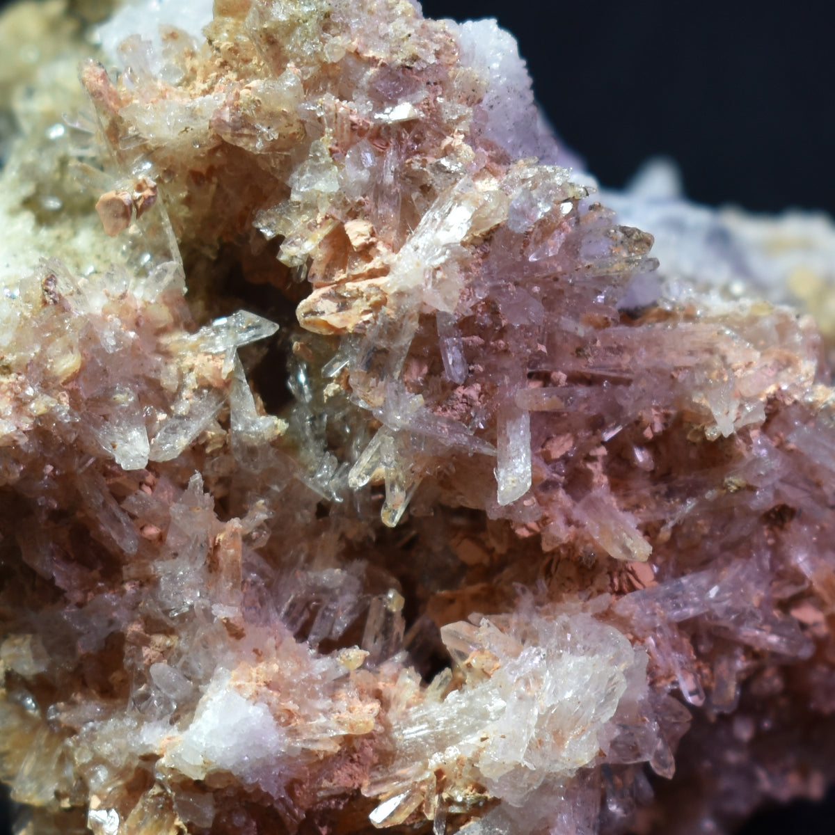 Large Creedite Crystal Cluster Specimen with Fluorite from Navidad Mine, Durango Mexico - 179 grams #34