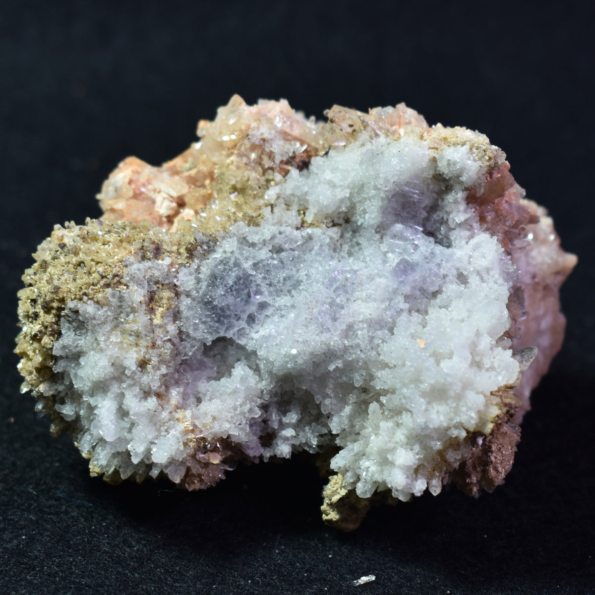 Large Creedite Crystal Cluster Specimen with Fluorite from Navidad Mine, Durango Mexico - 179 grams #34