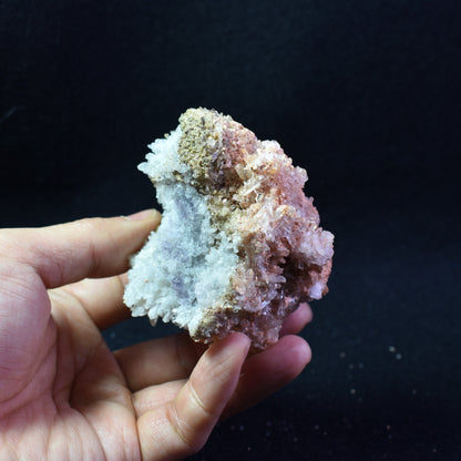 Large Creedite Crystal Cluster Specimen with Fluorite from Navidad Mine, Durango Mexico - 179 grams #34