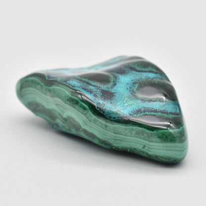 Malacolla Malachite Chrysocolla Polished Crystal Freeform from Congo - 194 grams - 1 Count - #03