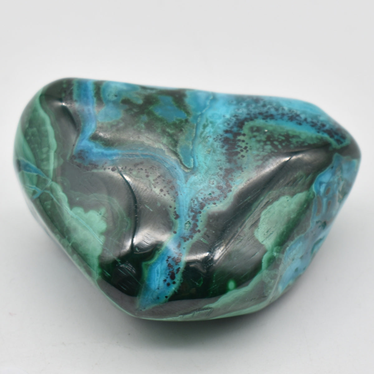 Malacolla Malachite Chrysocolla Polished Crystal Freeform from Congo - 100 grams - 1 Count - #07