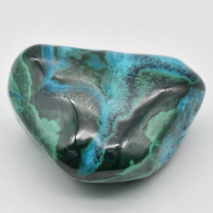 Malacolla Malachite Chrysocolla Polished Crystal Freeform from Congo - 100 grams - 1 Count - #07