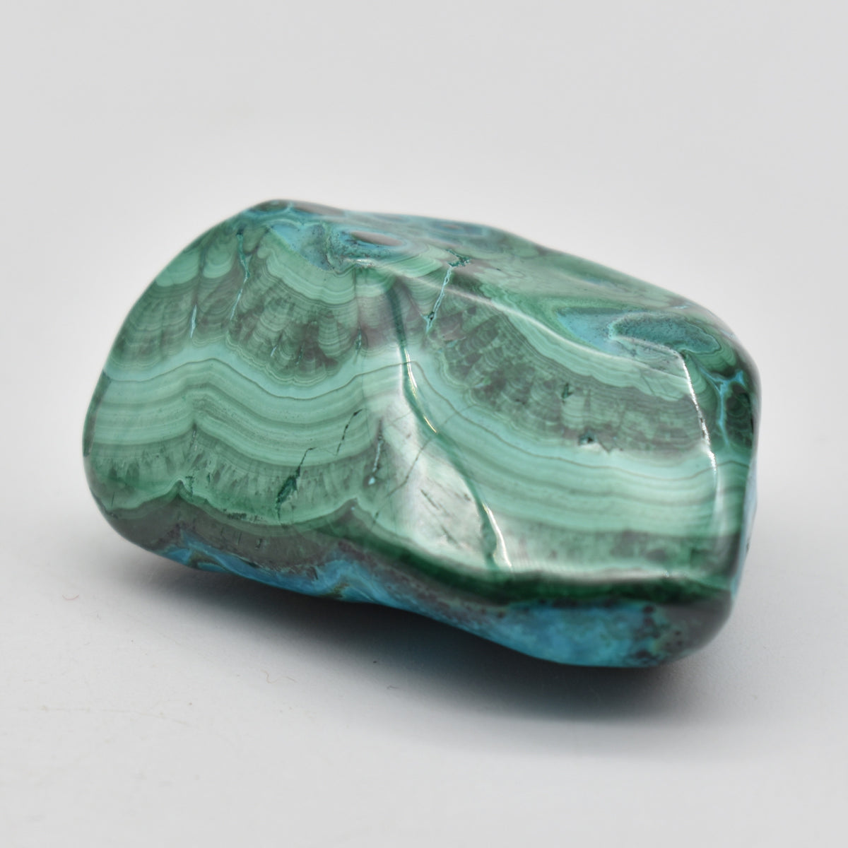 Malacolla Malachite Chrysocolla Polished Crystal Freeform from Congo - 100 grams - 1 Count - #07