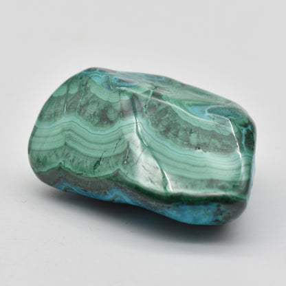 Malacolla Malachite Chrysocolla Polished Crystal Freeform from Congo - 100 grams - 1 Count - #07