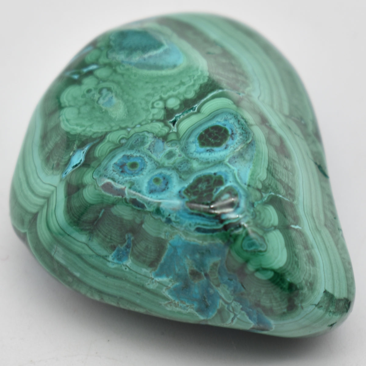 Malacolla Malachite Chrysocolla Polished Crystal Freeform from Congo - 100 grams - 1 Count - #07