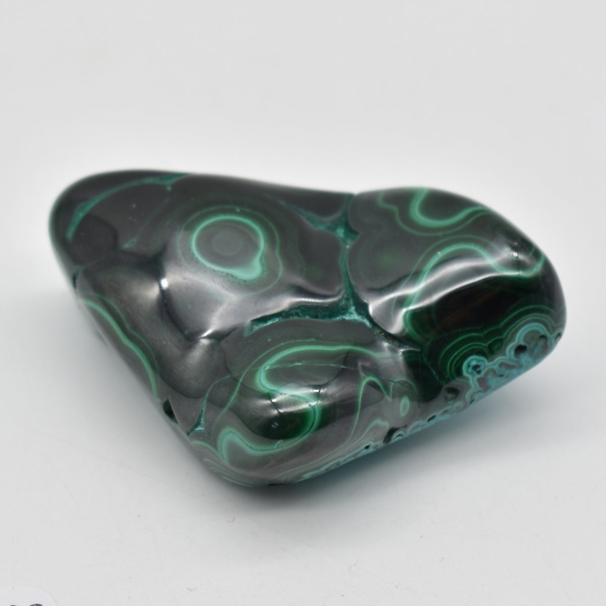 Malacolla Malachite Chrysocolla Polished Crystal Freeform from Congo - 126 grams - 1 Count - #08