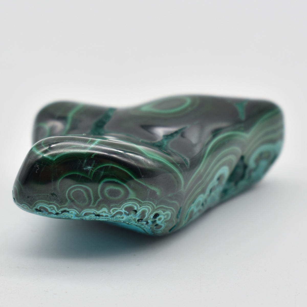 Malacolla Malachite Chrysocolla Polished Crystal Freeform from Congo - 126 grams - 1 Count - #08