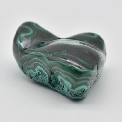 Malacolla Malachite Chrysocolla Polished Crystal Freeform from Congo - 126 grams - 1 Count - #08